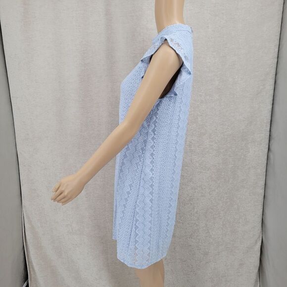 As U Wish Light Blue Lace Mini Dress Women's Size Medium - Picture 3 of 12